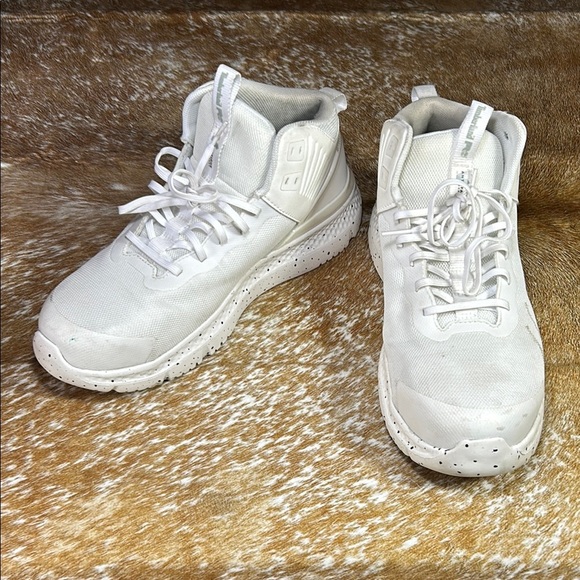 Timberland PRO US 9.5W / EU 42.5 White High-Top Sneakers GUC Steel Toe - Picture 1 of 15